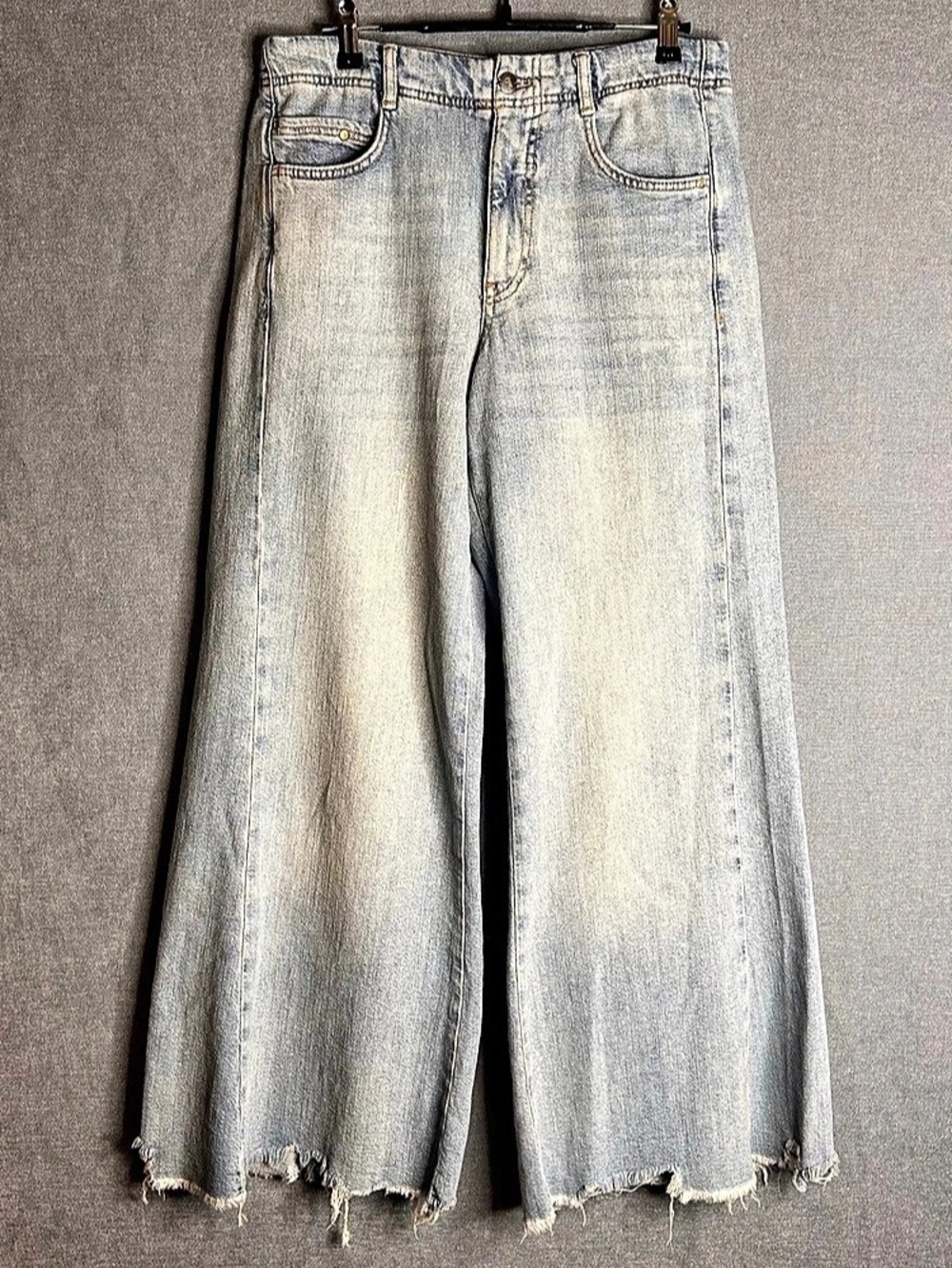 Pilcro Light Wash Wide Leg Flare Jeans